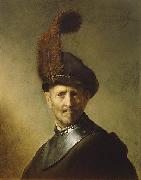 An Old Man in Military Costume 1630-1 by Rembrandt